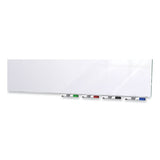 Aria Low Profile Magnetic Glass Whiteboard, 120 X 48, White Surface, Ships In 7-10 Business Days