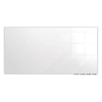 Aria Low Profile Magnetic Glass Whiteboard, 72 X 48, White Surface, Ships In 7-10 Business Days