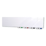 Aria Low Profile Magnetic Glass Whiteboard, 72 X 48, White Surface, Ships In 7-10 Business Days