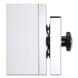Reversible Magnetic Porcelain Whiteboard With Satin Aluminum Frame And Stand, 36 X 48, White Surface, Ships In 7-10 Bus Days
