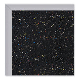 Aluminum-frame Recycled Rubber Bulletin Boards, 36 X 24, Confetti Surface, Satin Aluminum Frame, Ships In 7-10 Business Days