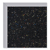 Satin Aluminum-frame Recycled Rubber Bulletin Boards, 120.5 X 48.5, Confetti Surface, Ships In 7-10 Business Days