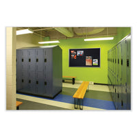 Satin Aluminum-frame Recycled Rubber Bulletin Boards, 120.5 X 48.5, Confetti Surface, Ships In 7-10 Business Days