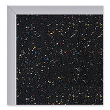 Satin Aluminum-frame Recycled Rubber Bulletin Boards, 144.5 X 48.5, Confetti Surface, Ships In 7-10 Business Days