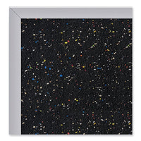 Satin Aluminum-frame Recycled Rubber Bulletin Boards, 72.5 X 48.5, Confetti Surface, Ships In 7-10 Business Days