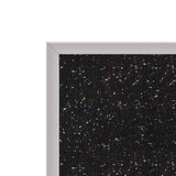 Recycled Bulletin Board, 87.91 X 48.5, Confetti Surface, Satin Aluminum Frame