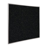 Recycled Bulletin Board, 87.91 X 48.5, Confetti Surface, Satin Aluminum Frame