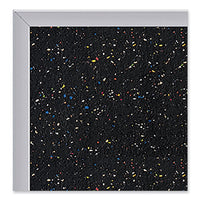 Satin Aluminum-frame Recycled Rubber Bulletin Boards, 96.5 X 48.5, Confetti Surface, Ships In 7-10 Business Days