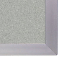 Vinyl Bulletin Board With Aluminum Frame, 87.91" X 48.5", Stone Surface, Satin Aluminum Frame