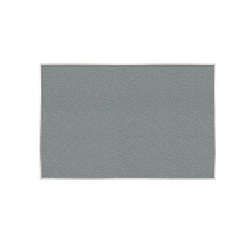 Vinyl Bulletin Board With Aluminum Frame, 87.91" X 48.5", Stone Surface, Satin Aluminum Frame