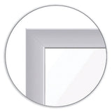 Patient Room Magnetic Whiteboard, 18.5 X 24.5, White/gray Surface, Satin Aluminum Frame, Ships In 7-10 Business Days