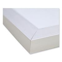 Magnetic Porcelain Whiteboard With Satin Aluminum Frame, 48.5 X 36.5, White Surface, Ships In 7-10 Business Days