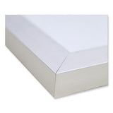Magnetic Porcelain Whiteboard With Satin Aluminum Frame, 120.5 X 48.5, White Surface, Ships In 7-10 Business Days