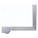 Magnetic Porcelain Whiteboard With Satin Aluminum Frame, 120.5 X 48.5, White Surface, Ships In 7-10 Business Days