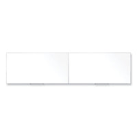 Magnetic Porcelain Whiteboard With Satin Aluminum Frame, 193 X 48.5, White Surface, Ships In 7-10 Business Days