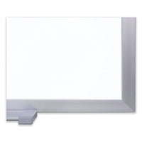 Magnetic Porcelain Whiteboard With Satin Aluminum Frame, 72.5 X 48.5, White Surface, Ships In 7-10 Business Days