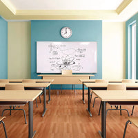 M1 Porcelain Magnetic Whiteboard, 87.91" X 48.5", White Surface, Satin Aluminum Frame