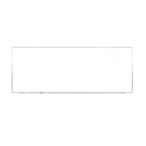 M1 Porcelain Magnetic Whiteboard, 87.91" X 48.5", White Surface, Satin Aluminum Frame