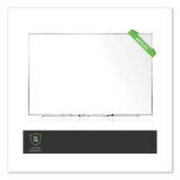 Non-magnetic Whiteboard With Aluminum Frame, 72.63 X 48.47, White Surface, Satin Aluminum Frame, Ships In 7-10 Business Days
