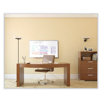 Non-magnetic Whiteboard With Aluminum Frame, 72.63 X 48.47, White Surface, Satin Aluminum Frame, Ships In 7-10 Business Days