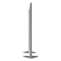 Floor Partition With Aluminum Frame, 48.06 X 2.04 X 71.86, White, Ships In 7-10 Business Days