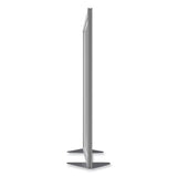 Floor Partition With Aluminum Frame, 48.06 X 2.04 X 71.86, White, Ships In 7-10 Business Days