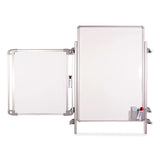 Nexus Easel Whiteboard, 32 X 76.13, White Surface, Satin Aluminum Frame, Ships In 7-10 Business Days