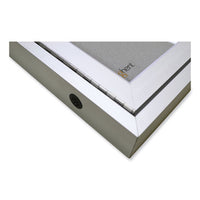 Enclosed Outdoor Bulletin Board, 72 X 36, Silver Surface, Satin Aluminum Frame, Ships In 7-10 Business Days