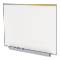 Proma Magnetic Porcelain Projection Whiteboard W/satin Aluminum Frame, 48.5 X 36.5, White Surface,ships In 7-10 Business Days