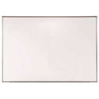 Proma Projection Magnetic Porcelain Whiteboard, 87.91" X 48.5", White Surface, Satin Aluminum Frame