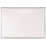 Proma Projection Magnetic Porcelain Whiteboard, 87.91" X 48.5", White Surface, Satin Aluminum Frame