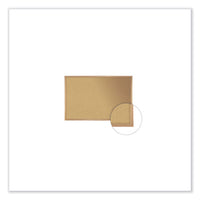 Natural Cork Bulletin Board With Frame, 120.5 X 48.5, Tan Surface, Oak Frame, Ships In 7-10 Business Days