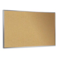 Natural Cork Bulletin Board With Frame, 72.5 X 48.5, Tan Surface, Natural Oak Frame, Ships In 7-10 Business Days