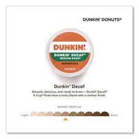 K-cup Pods, Dunkin' Decaf, 44/box