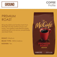 Ground Coffee, Premium Roast, 12 Oz Bag