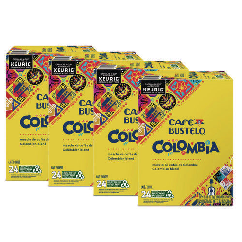 100 Percent Colombian K-cups, 96/carton