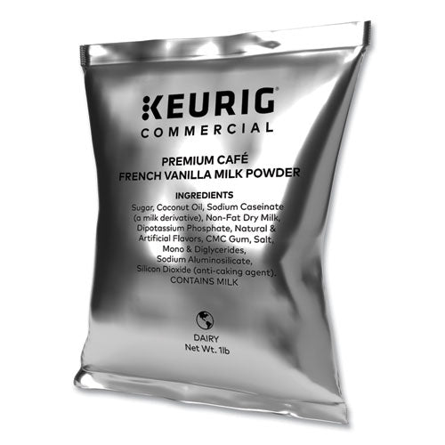 Premium Cafe Powders, Vanilla, 1 Lb Bag, 12/carton