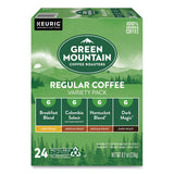 Regular Variety Pack Coffee K-cups, Assorted Flavors, 24/box