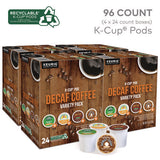 Decaf Variety Coffee K-cups, Assorted Flavors, 96/carton