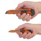 Snap-off Utility Knife Set, 9 Mm Knife, 18 Mm Knife, Orange/black