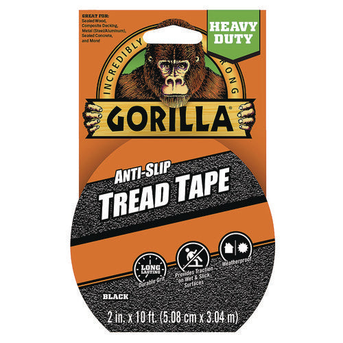 Tread Tape, 3" Core, 2" X 10 Ft, Black