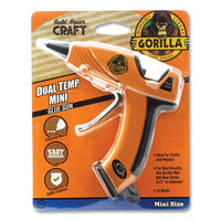 Dual Temp Mini Hot Glue Gun, Orange/black