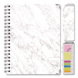 Marble Academic Year Weekly/monthly Planner, 11 X 8.5, White Marble Cover, 14-month: June 2024 To July 2025