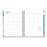 Marble Academic Year Weekly/monthly Planner, 11 X 8.5, White Marble Cover, 14-month: June 2024 To July 2025