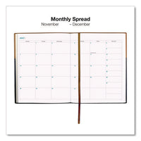 Deluxe Weekly/monthly Planner, 10 X 8, Black/brown Cover, 14-month: Nov 2024 To Dec 2025