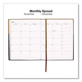 Deluxe Weekly/monthly Planner, 10 X 8, Black/brown Cover, 14-month: Nov 2024 To Dec 2025