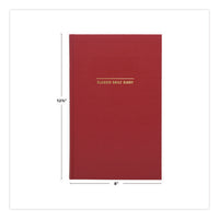 Classic Hardbound Daily Planner, 12.5 X 8, Red/gold Cover, 12-month (jan To Dec): 2025