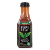 Pure Leaf Unsweetened Iced Black Tea, 16.9 Oz Bottle, 18/carton, Ships In 1-3 Business Days