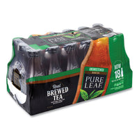 Pure Leaf Unsweetened Iced Black Tea, 16.9 Oz Bottle, 18/carton, Ships In 1-3 Business Days