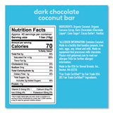 Dark Chocolate Coconut Bars, 0.53 Oz, Individually Wrapped, 40/pack, Ships In 1-3 Business Days